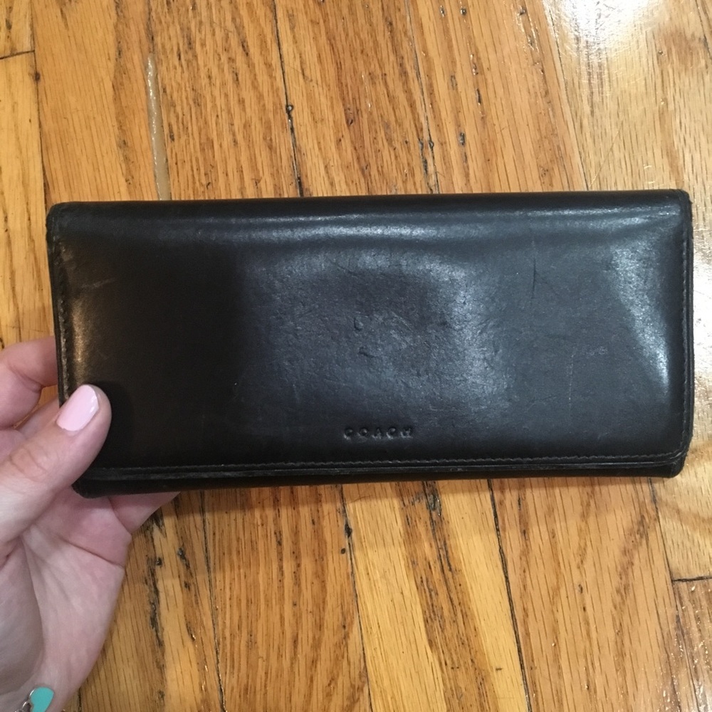 Coach wallet - black leather
